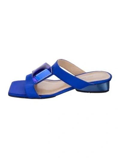 Pre-owned Paul Andrew Leather Sandals In Blue