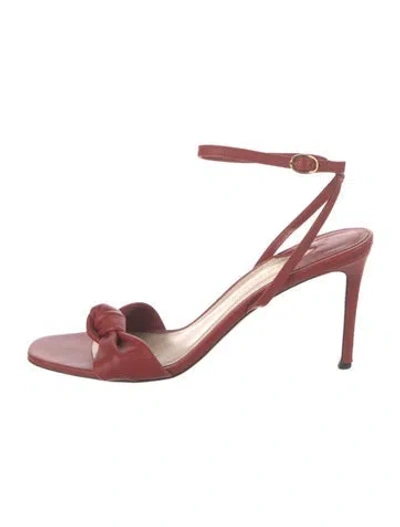 Pre-owned Paul Andrew Leather Sandals In Red
