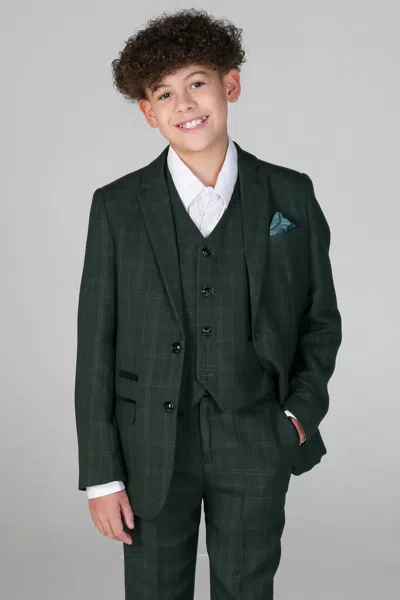 Paul Andrew Kids' Leo 3 Piece Checked Suit In Multi
