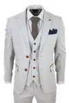 Paul Andrew Mark 3 Piece Tweed Check Suit In White