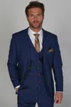 Paul Andrew Mayfair- Classic Plain Blazer With 2 Buttons In Blue