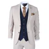Paul Andrew Mayfair 3 Piece Grooms Suit In Blue