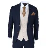 Paul Andrew Mayfair 3 Piece Grooms Suit In Blue
