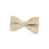 Paul Andrew Paisley Floral Satin Bow Tie In Neutral