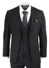 Paul Andrew Parker 3 Piece Classic Tuxedo Suit In Black