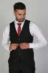 Paul Andrew Parker Plain Funeral Waistcoat In Black