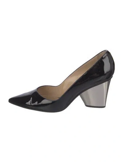 Pre-owned Paul Andrew Patent Leather Pumps In Black