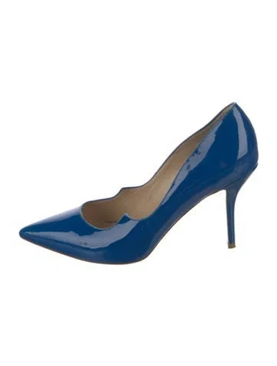 Pre-owned Paul Andrew Patent Leather Pumps In Blue