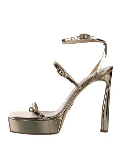 Pre-owned Paul Andrew Patent Leather Sandals