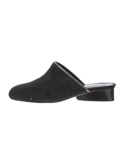 Pre-owned Paul Andrew Ponyhair Mules In Black