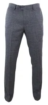 Paul Andrew Ralph Tweed Check Vintage Formal Trousers In Blue