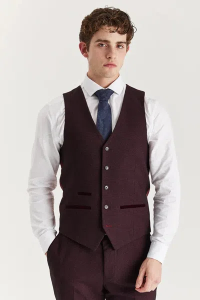 Paul Andrew Regent Plaid Check Waistcoat