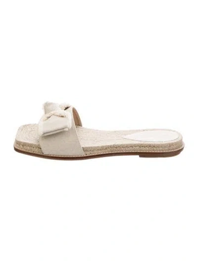 Pre-owned Paul Andrew Satin Slides In Gold