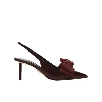 Paul Andrew Spike 55 Slingbacks In Burgundy