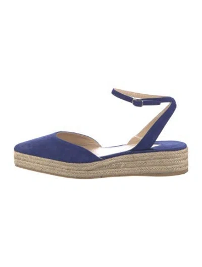 Pre-owned Paul Andrew Suede Espadrilles In Blue