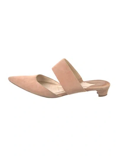 Pre-owned Paul Andrew Suede Mules In Neutral