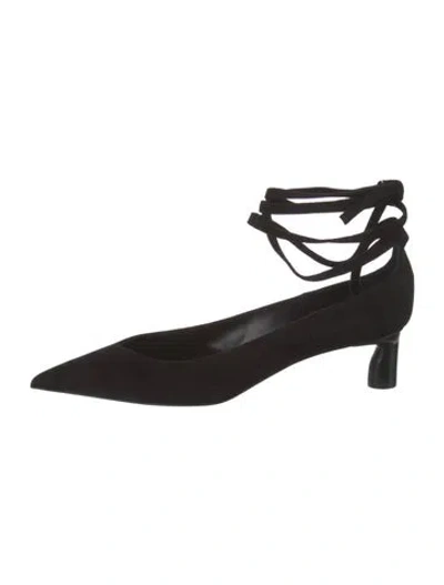 Pre-owned Paul Andrew Suede Pumps In Black