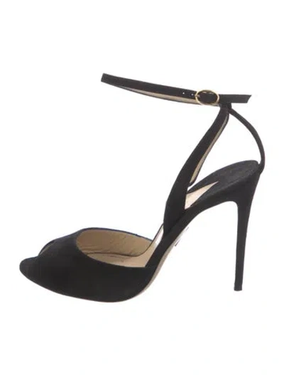 Pre-owned Paul Andrew Suede Pumps In Black