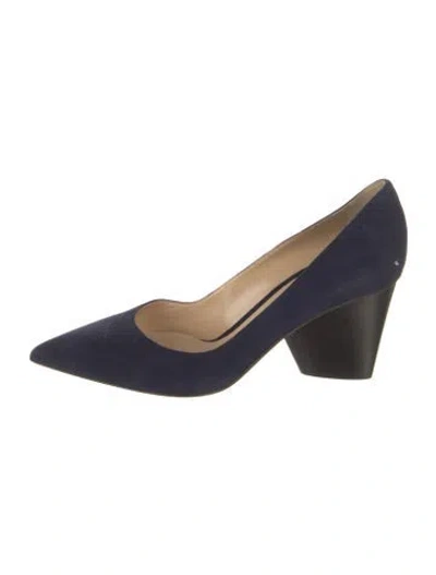 Pre-owned Paul Andrew Suede Pumps In Blue