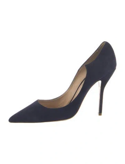 Pre-owned Paul Andrew Suede Pumps In Blue