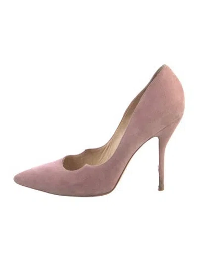 Pre-owned Paul Andrew Suede Pumps In Neutral