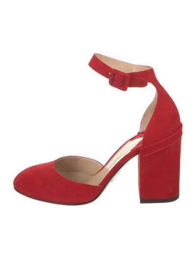 Pre-owned Paul Andrew Suede Pumps In Pink