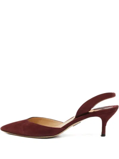 Pre-owned Paul Andrew Suede Slingback Pumps