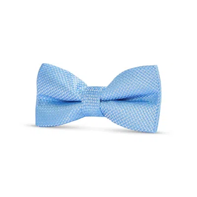 Paul Andrew Textured Satin Silk Bow Tie In Blue