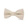 Paul Andrew Textured Satin Silk Bow Tie In Neutral