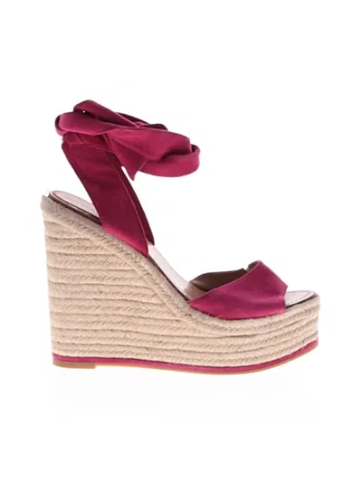 Pre-owned Paul Andrew Wedges In Pink