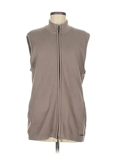 Pre-owned Paul Costelloe Sweater Vest In Brown