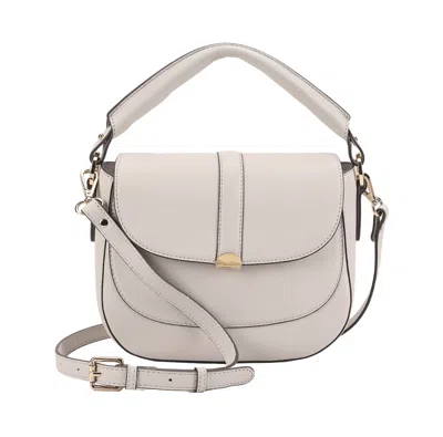 Paul Costelloe Women's Amina  Leather Crossbody Bag- White