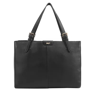 Paul Costelloe Women's Argo Leather Tote- Black