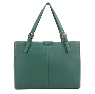 Paul Costelloe Women's Argo Leather Tote - Green