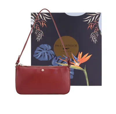 Paul Costelloe Women's Audrey Leather Shoulder Bag - Red