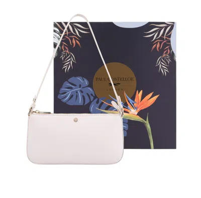 Paul Costelloe Women's Audrey Leather Shoulder Bag - White