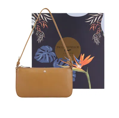 Paul Costelloe Women's Audrey  Leather Shoulder Bag- Yellow