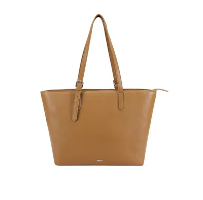 Paul Costelloe Women's Bernice Leather Tote Bag- Yellow