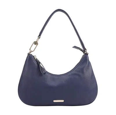 Paul Costelloe Women's Blue Tirana Leather Shoulder Bag - Iris
