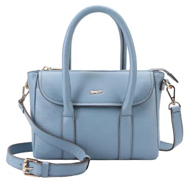 Paul Costelloe Women's Cecelia Leather Multiuway Crossbody Bag- Blue