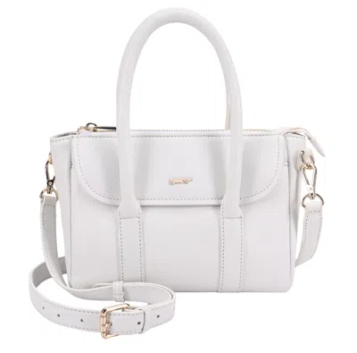 Paul Costelloe Women's Cecelia Leather Multiway Crossbody Bag - White