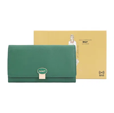Paul Costelloe Women's Claire Leather Purse- Green