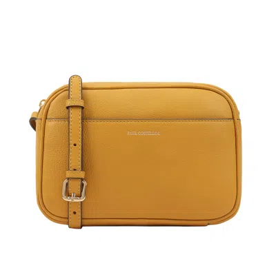 Paul Costelloe Women's Cooper Leather Crossbody Bag - Yellow