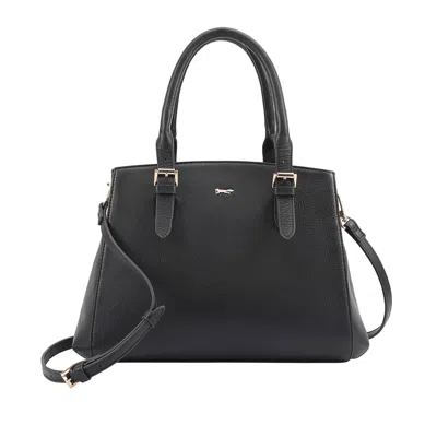Paul Costelloe Women's Davina  Leather Grab Bag - Black