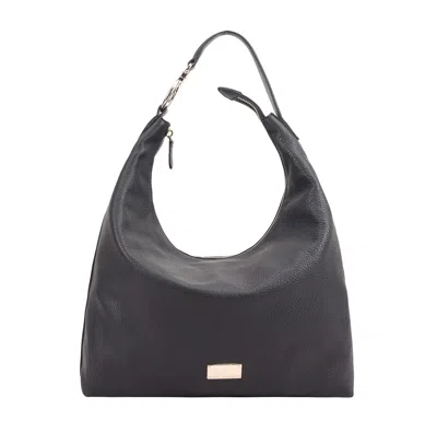 Paul Costelloe Women's Ebro Leather Shoulder Bag - Jet Black