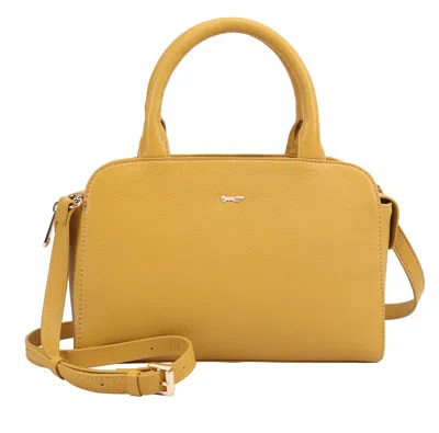 Paul Costelloe Women's Giselle Leather Crossbody Bag - Bright Gold