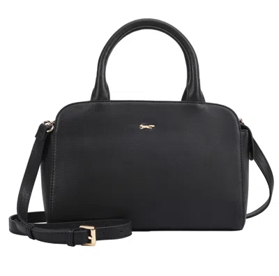 Paul Costelloe Women's Giselle Leather Crossbody Bag - Jet Black