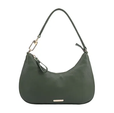 Paul Costelloe Women's Green Tirana Leather Shoulder Bag - Douglas Fir