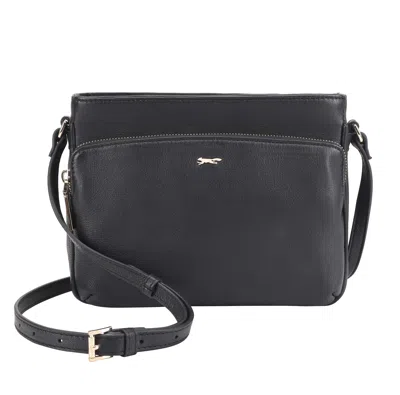 Paul Costelloe Women's Loudias Leather Crossbody Bag - Black