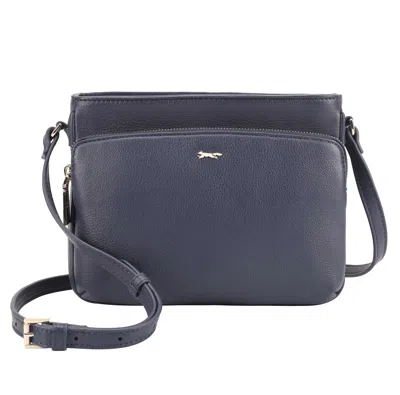 Paul Costelloe Women's Loudias Leather Crossbody Bag - Blue